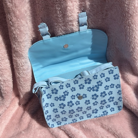 Disney Stitch Blue Satchel Bag • “Going With The Flow” • Kawaii Crossbody Purse - Picture 2 of 4